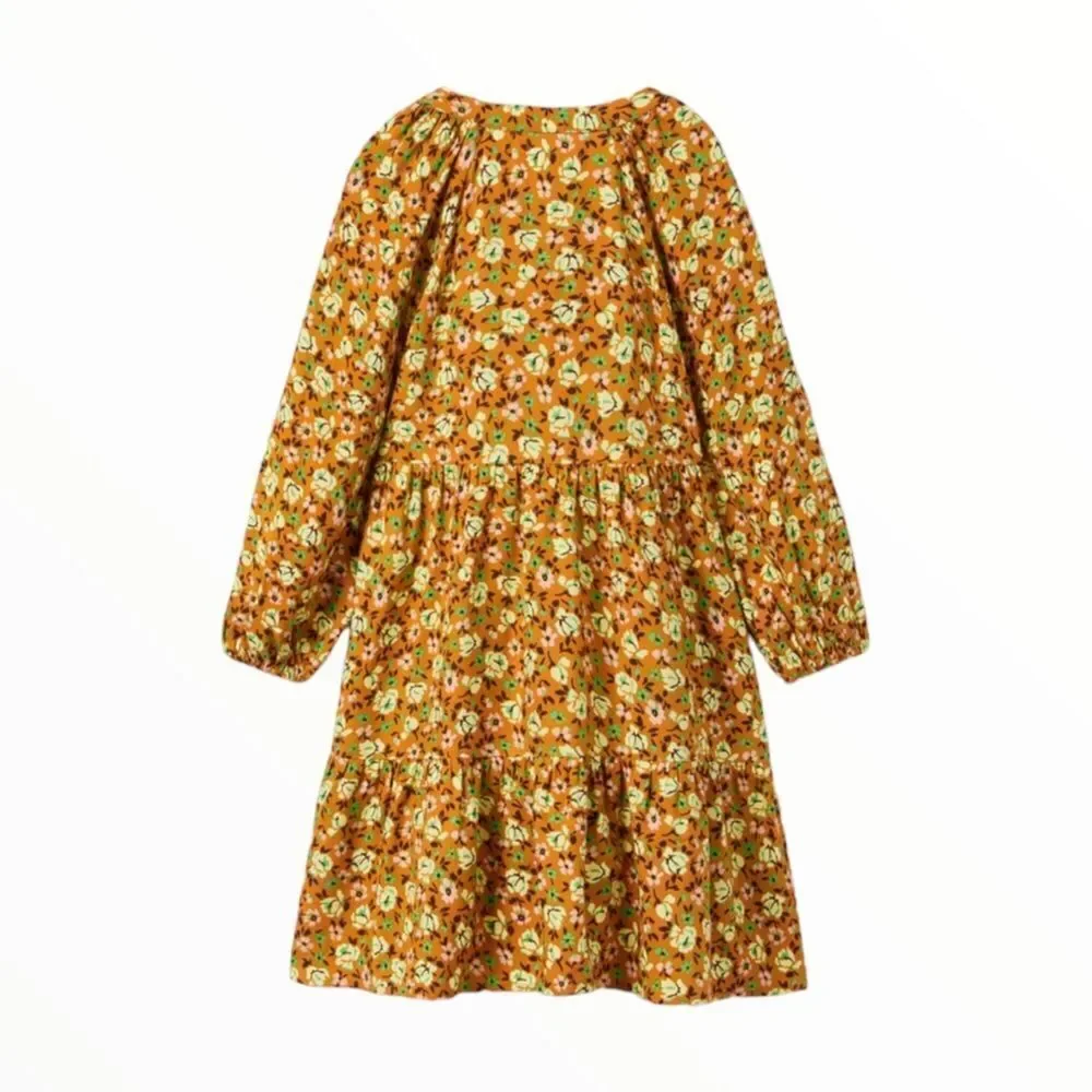 ZARA Kids | Ocher | FLORAL DRESS - Picture 3 of 11